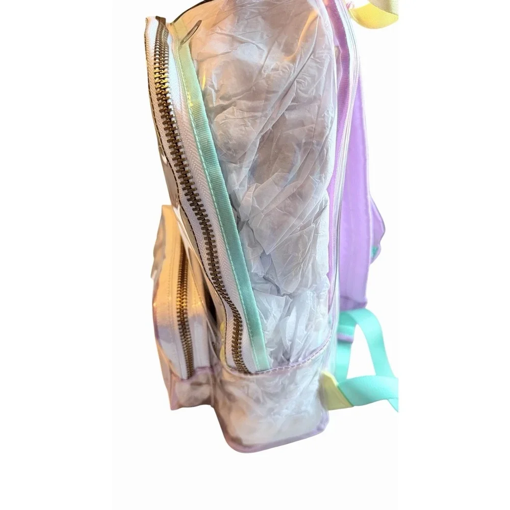 NEW STONEY CLOVER LANE Limited Edition Clear Backpack BUNDLE NWT Travel School